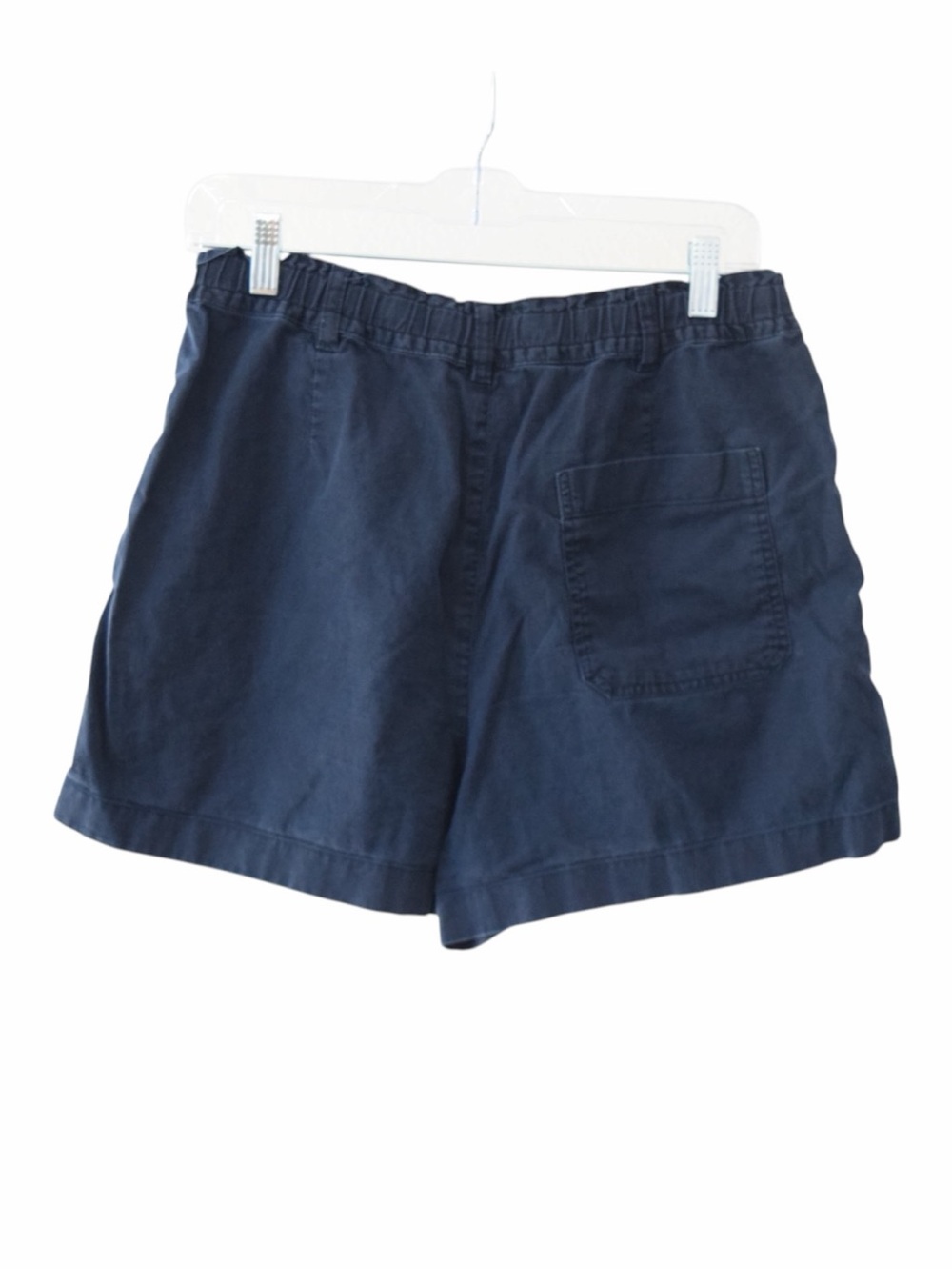 Uniqlo Women's Medium Navy Elastic Waist Casual Linen Cotton Shorts